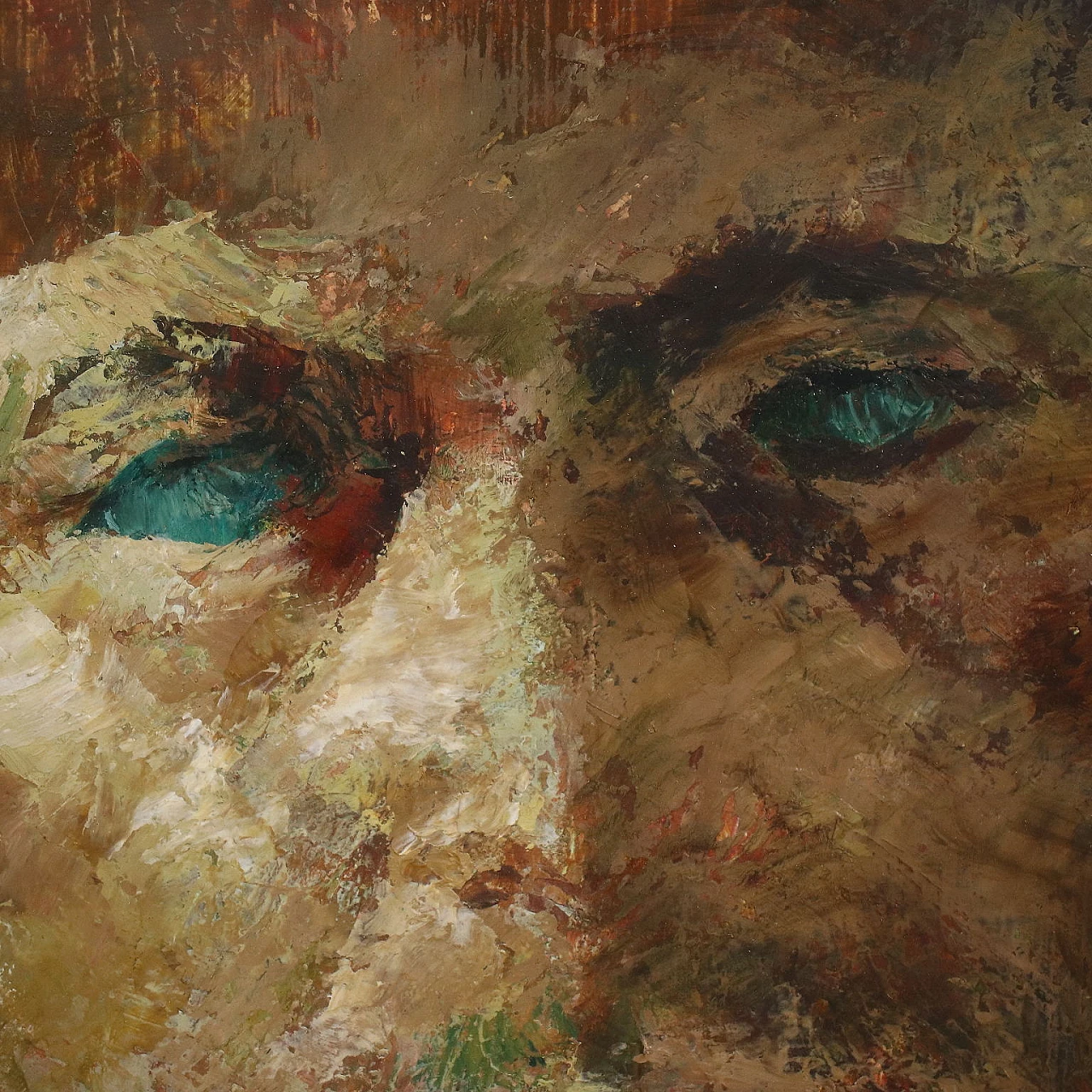 Carlo Jacono, male face, oil painting on canvas 4