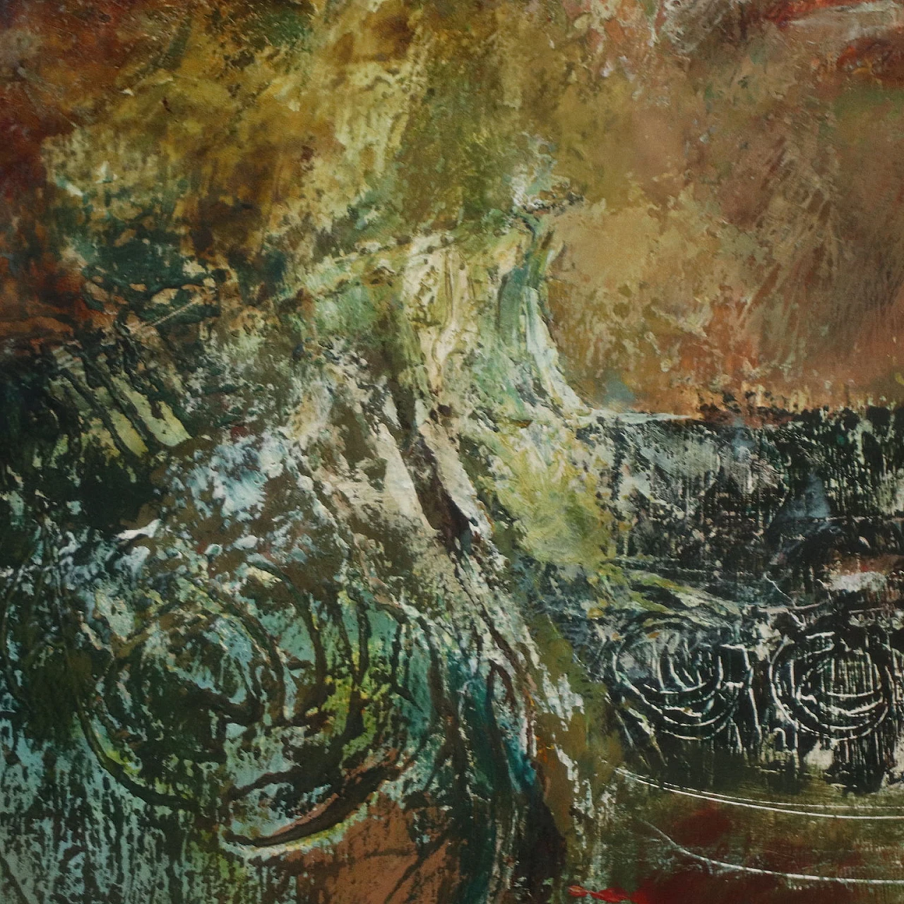 Carlo Jacono, male face, oil painting on canvas 5