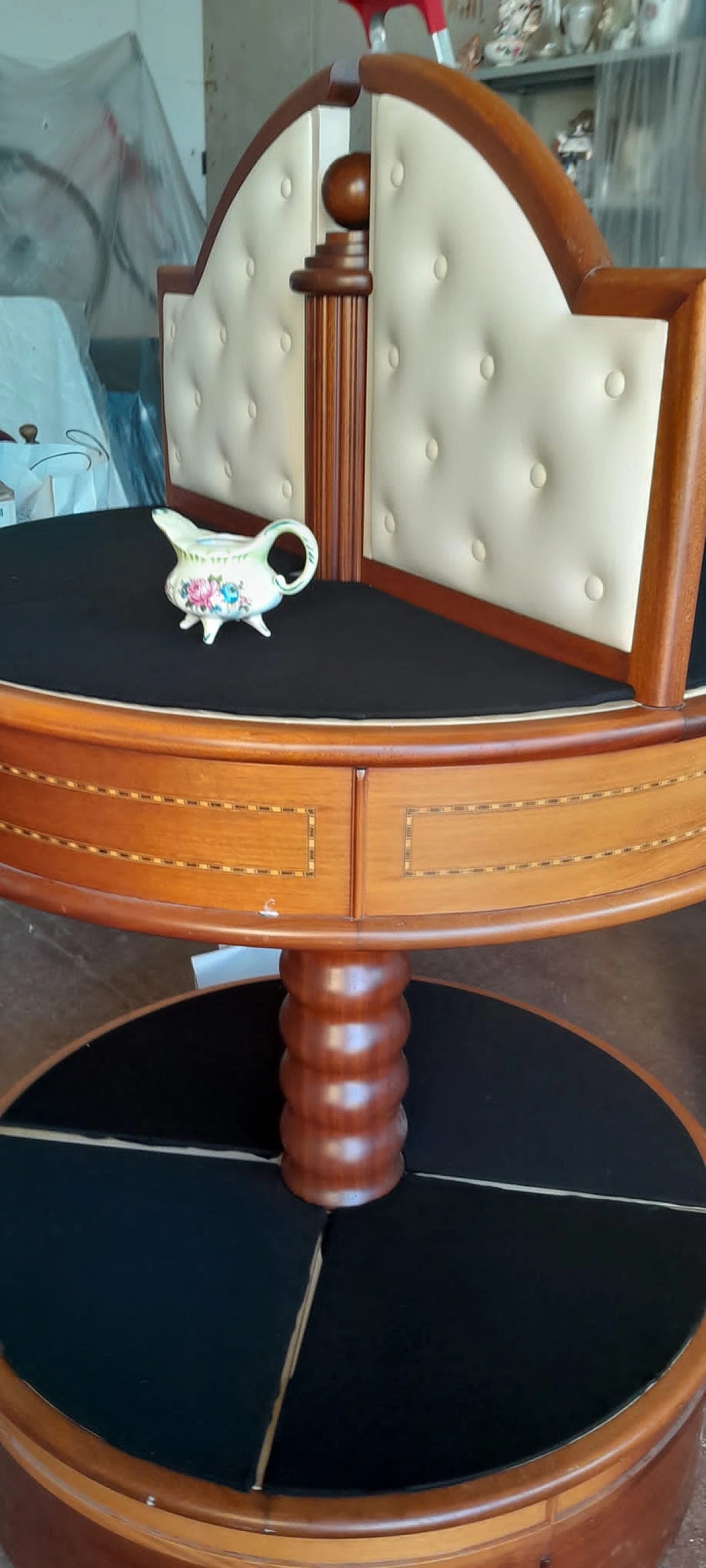 Louis XVI mahogany swivel side table, second half of the 19th century 2