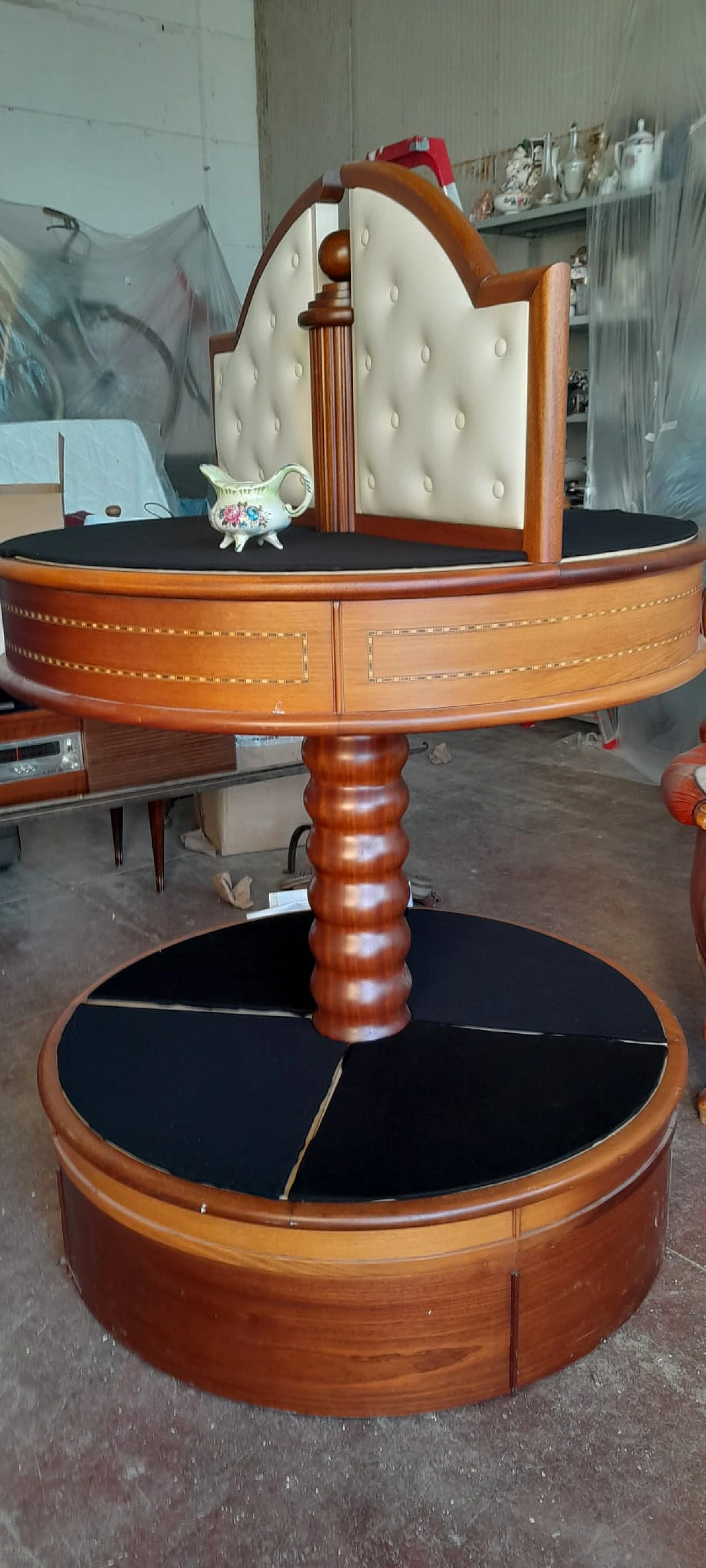 Louis XVI mahogany swivel side table, second half of the 19th century 3