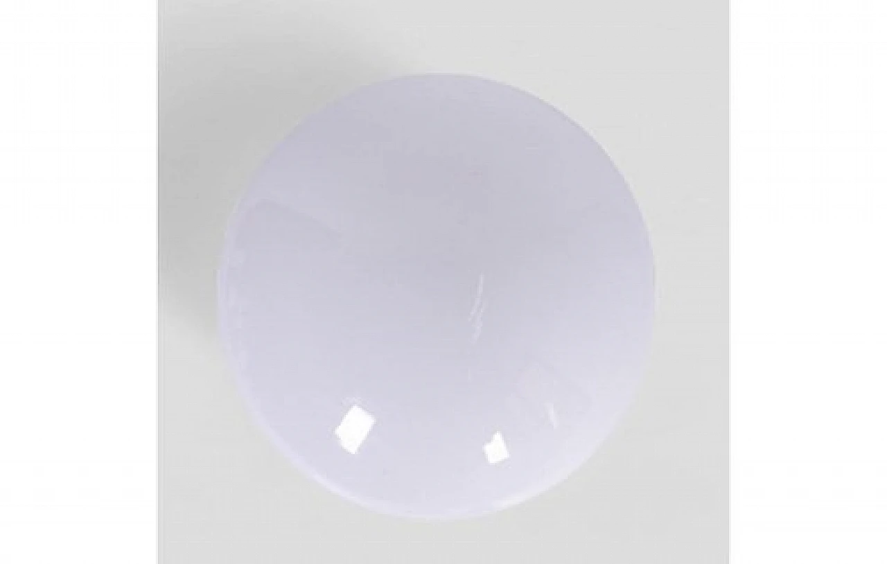 Light bulb shaped table lamp in glass and chromed metal, 1980s 4