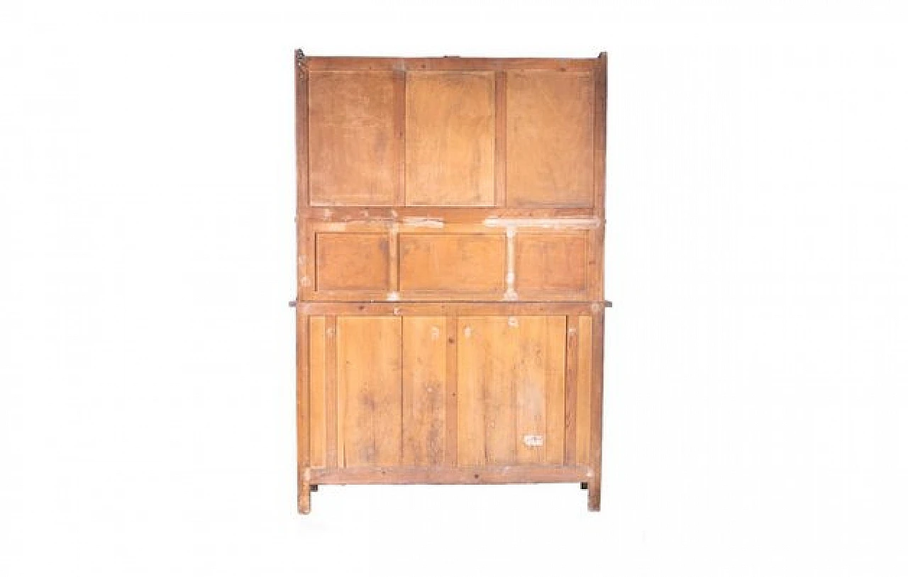 Vetrina vintage in vetro e legno, anni '60 4