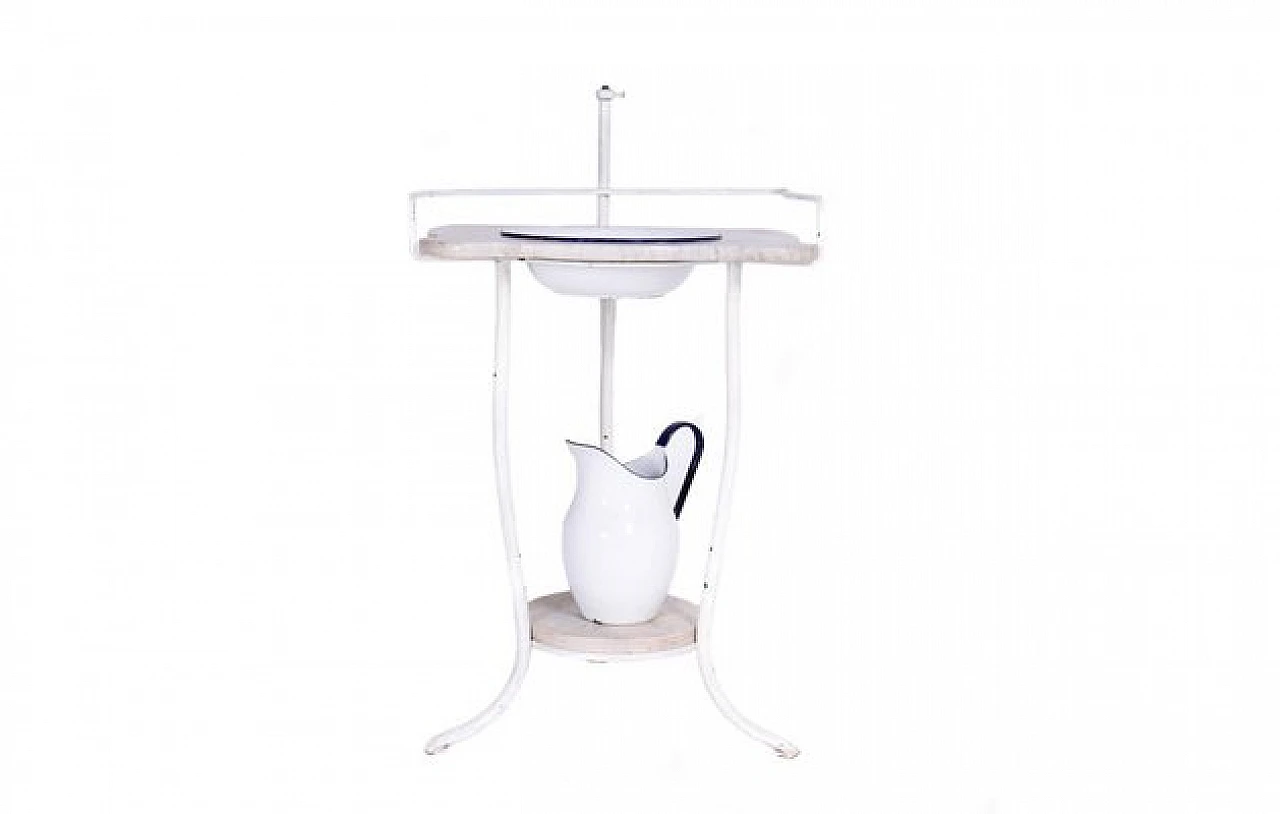 Lavabo antico con piano in marmo, '800 2