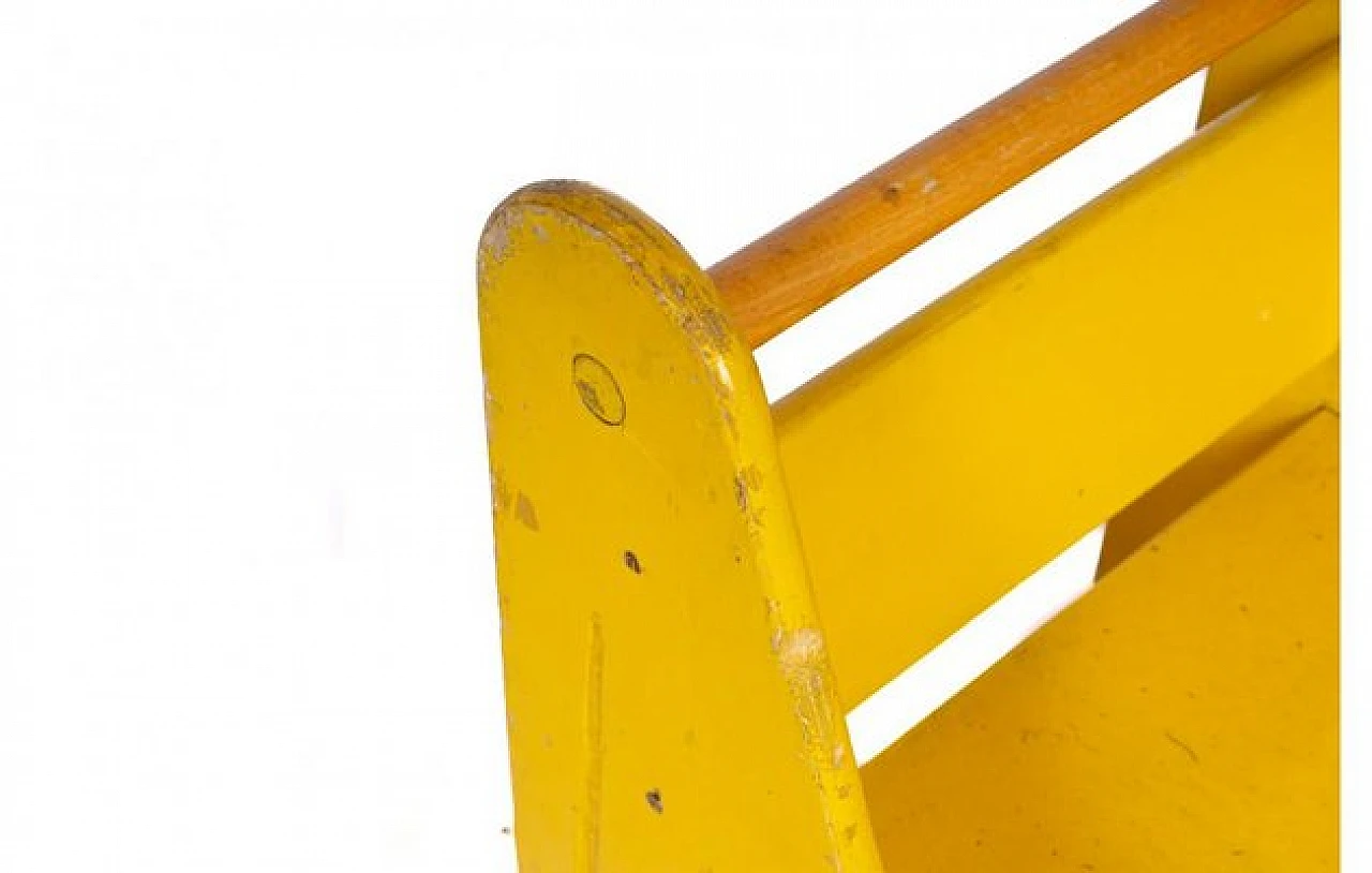 3 Children's chairs in yellow wood, 2000s 6