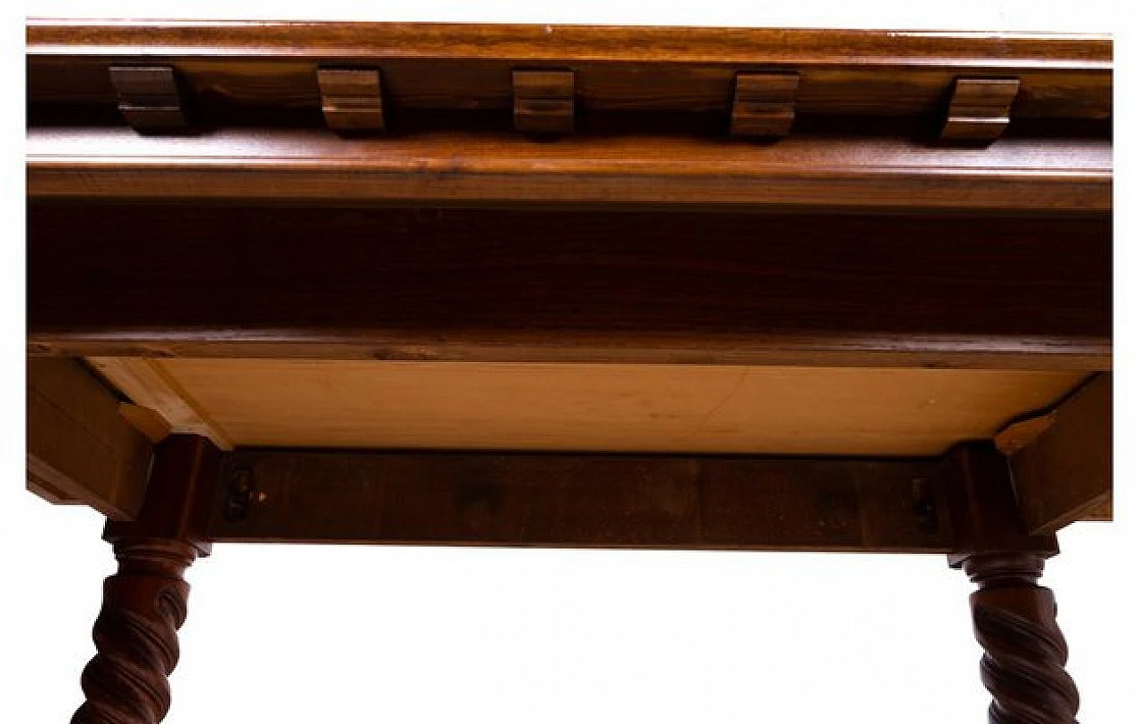 Tavolo grande in legno marrone, fine '900 8