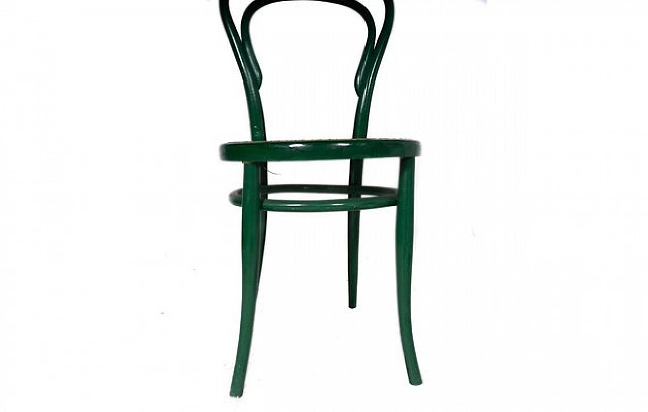 Sedia in faggio tinto di verde di Jacob & Josef Kohn, anni '90 5