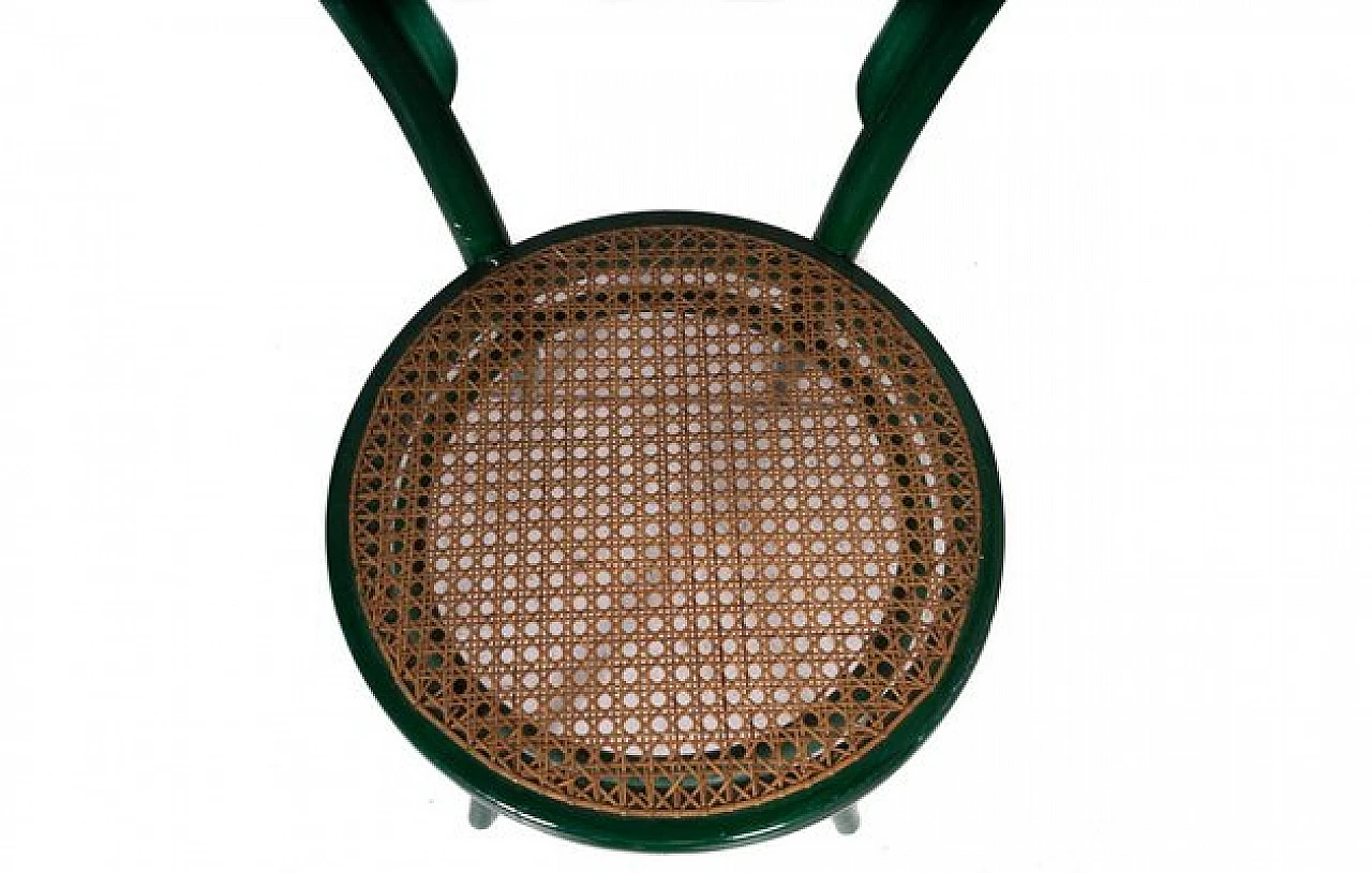 Sedia in faggio tinto di verde di Jacob & Josef Kohn, anni '90 6