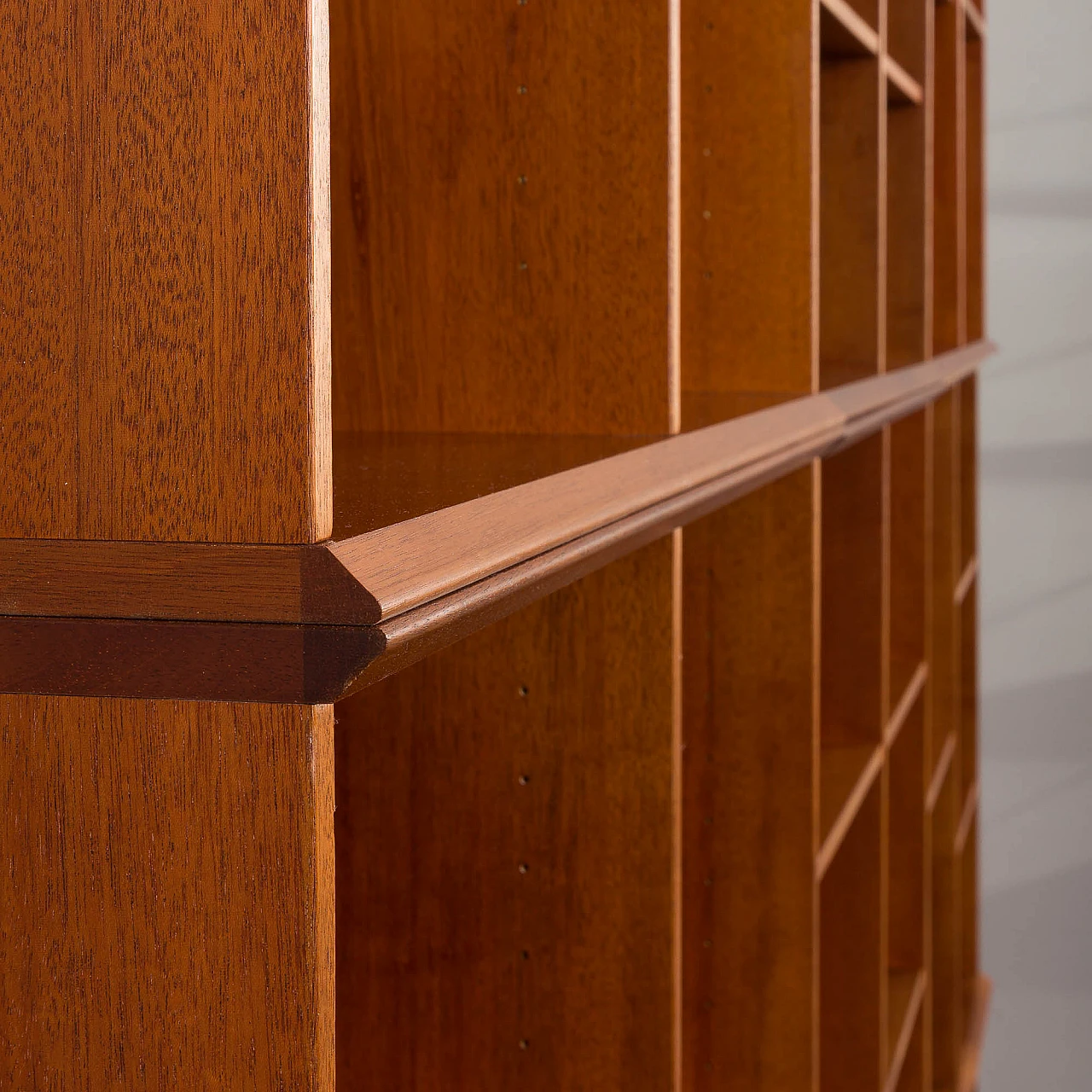 Mahogany modular bookcase in the style of Mogens Koch, 1970s 7