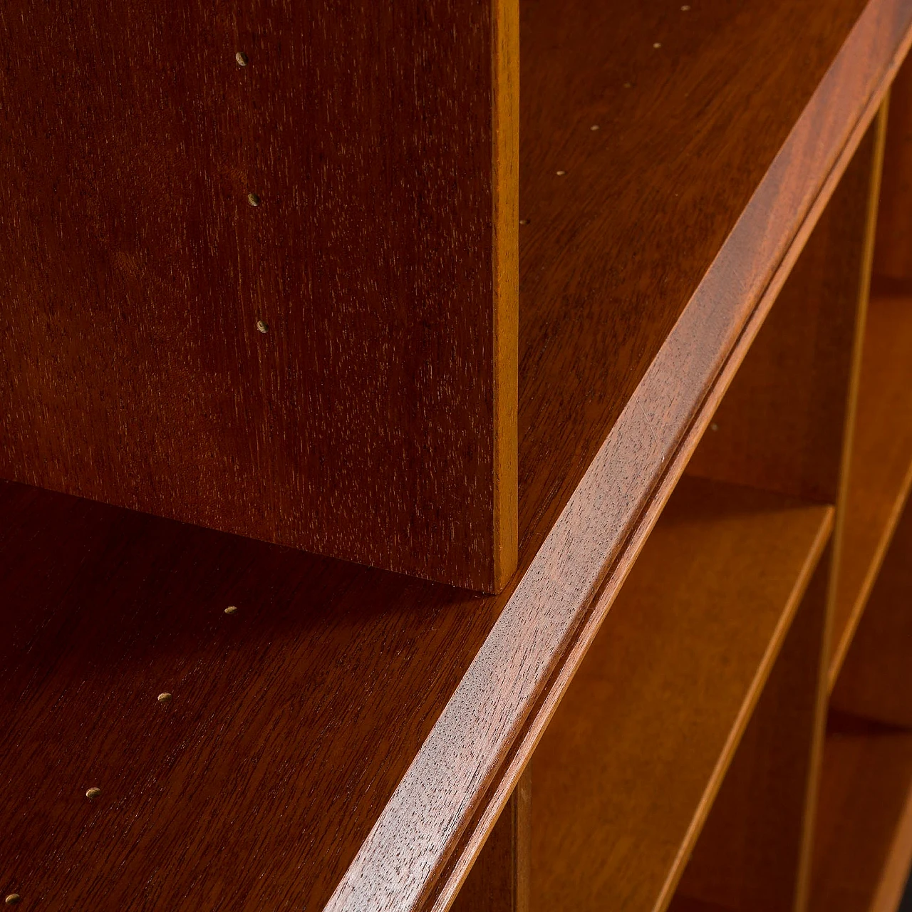 Mahogany modular bookcase in the style of Mogens Koch, 1970s 9