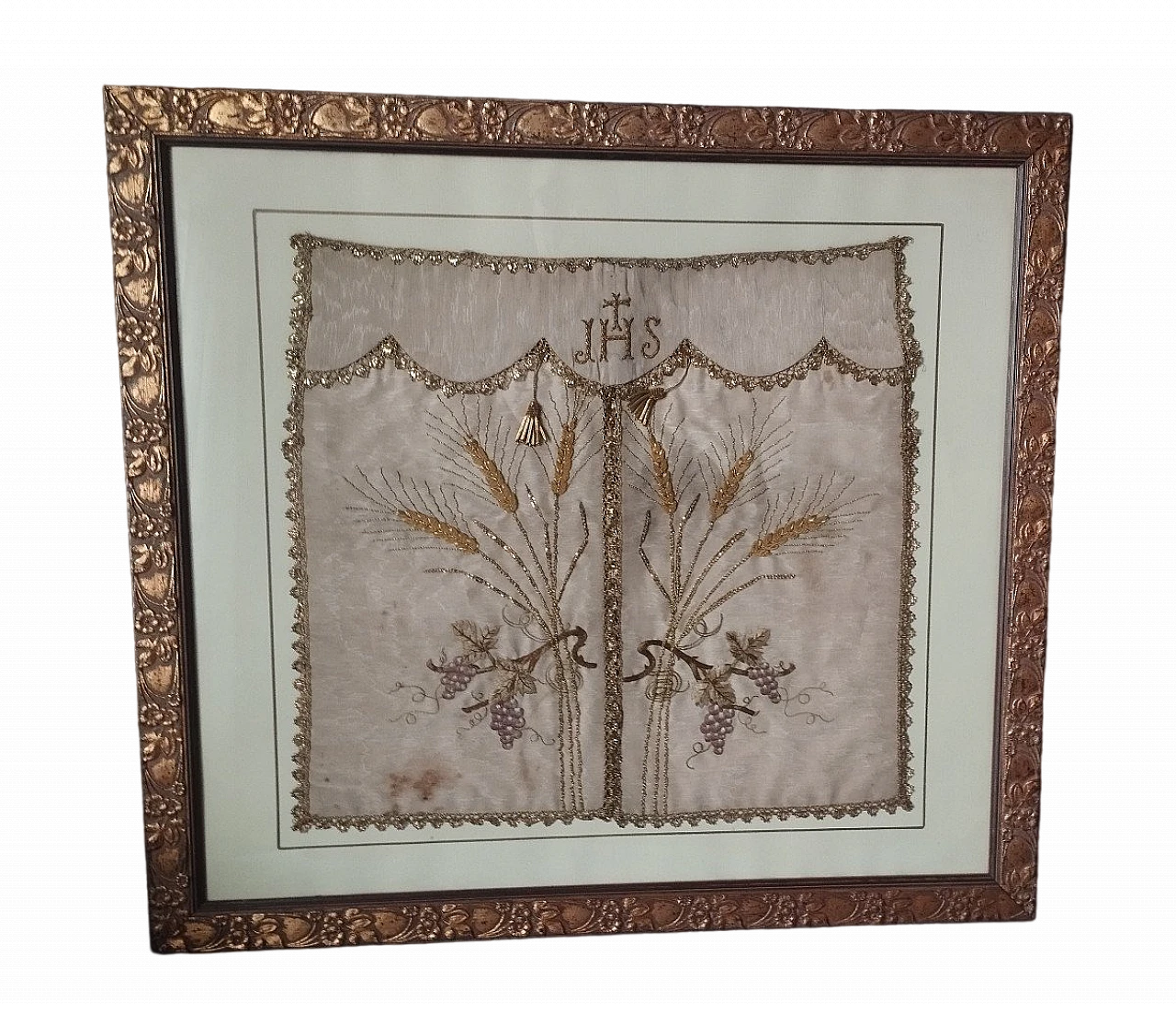 Conopeo di tabernacolo in tessuto ricamato, inizio '800 2