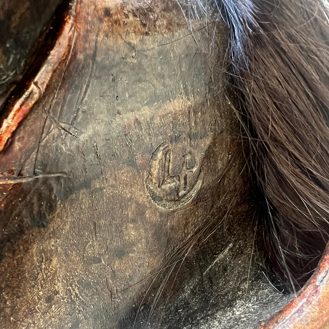 Stone pine and goat hair Krampus mask by Luca Pojer, 2019 11