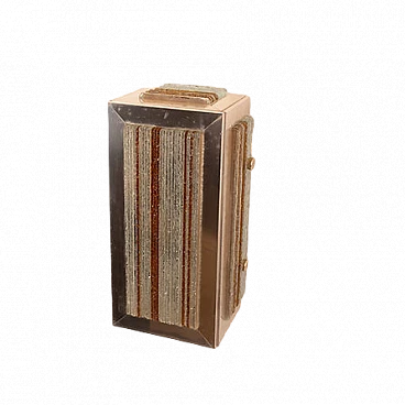 Applique in vetro e alluminio di Albano Poli per Poliarte, anni '60