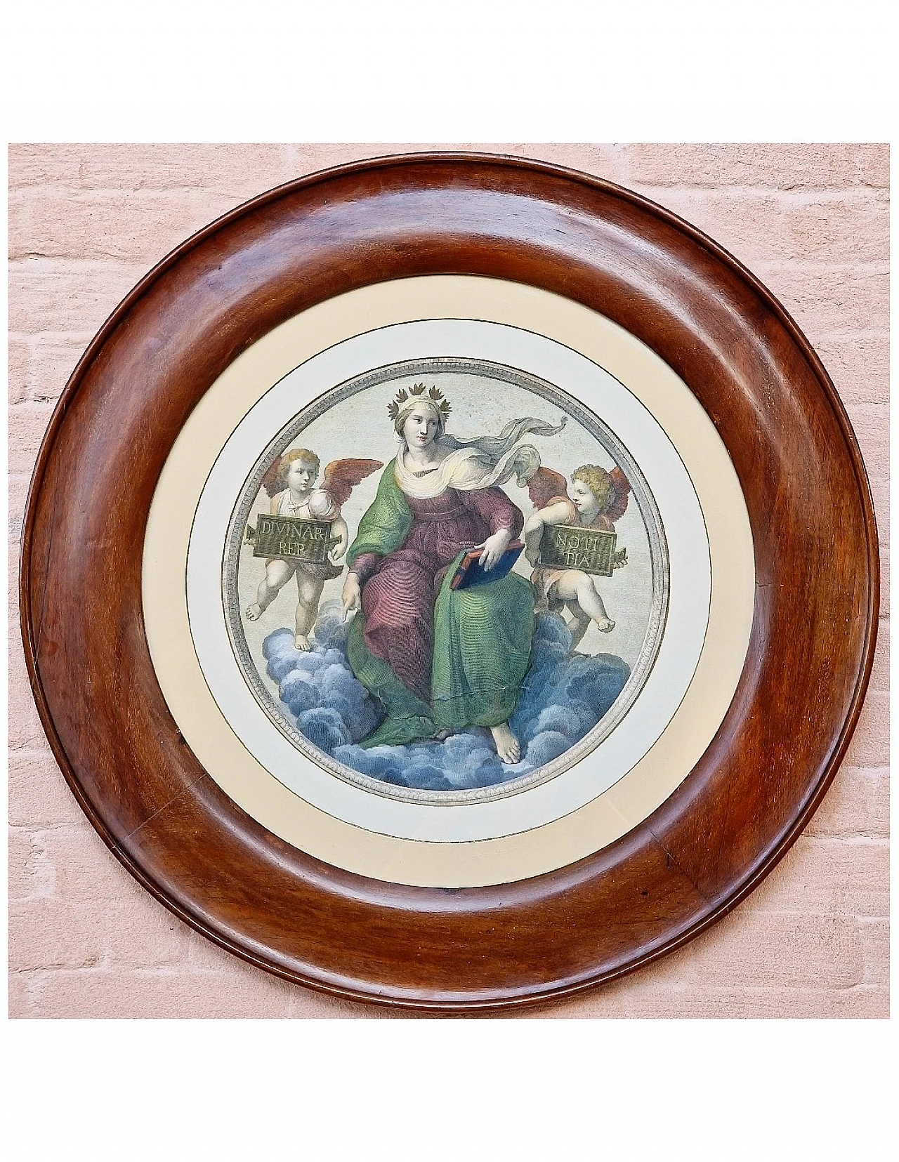 Marcucci - Ortis, Theology by Raphael, engraving, mid-19th century 1