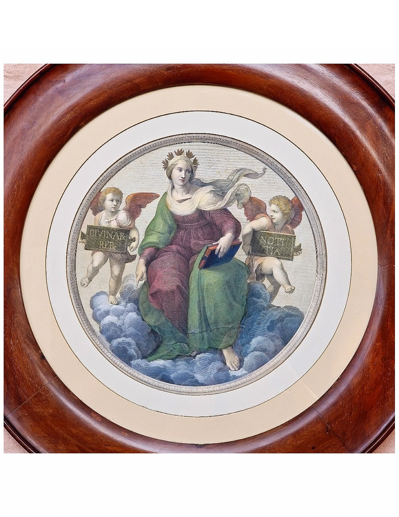 Marcucci - Ortis, Theology by Raphael, engraving, mid-19th century 3