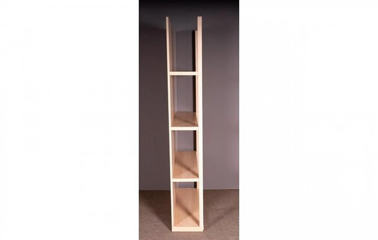 Libreria in legno di acero con 4 ripiani, anni '60 3