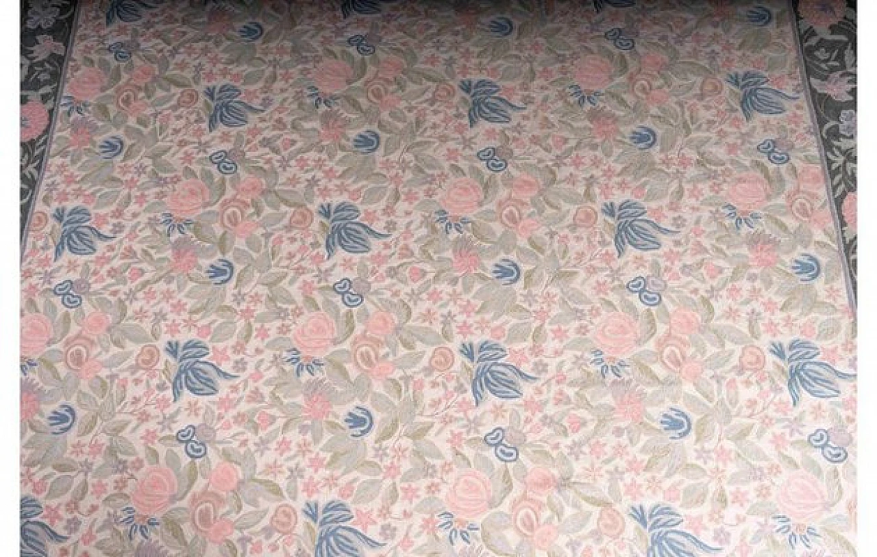 Tappeto rettangolare all'uncinetto in cotone, anni '70 2