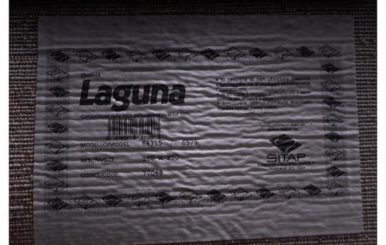 Tappeto grigio Laguna di SITAP, anni '80 4