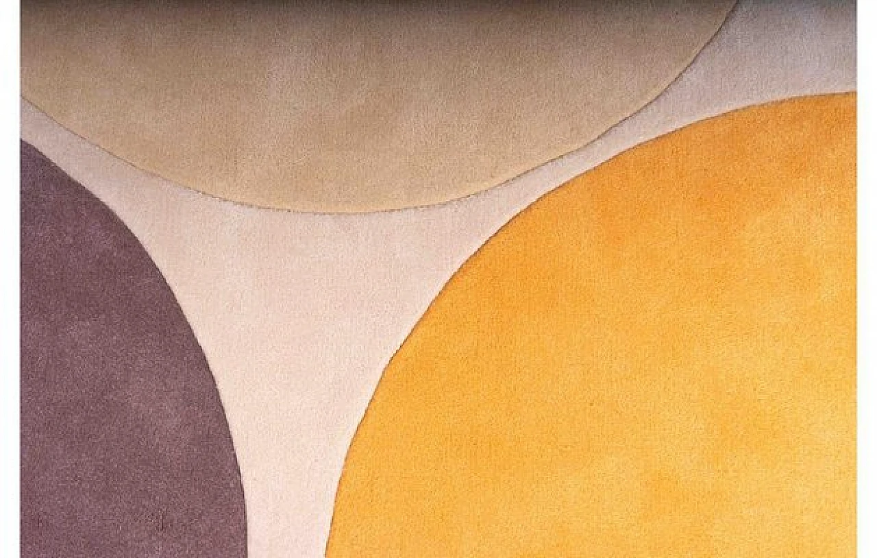 Tappeto in cotone con cerchi di Brink & Campman, anni '90 2