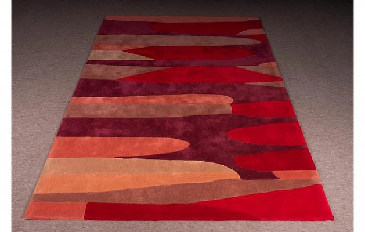 Tallinn rectangular red carpet, late 20th century 2