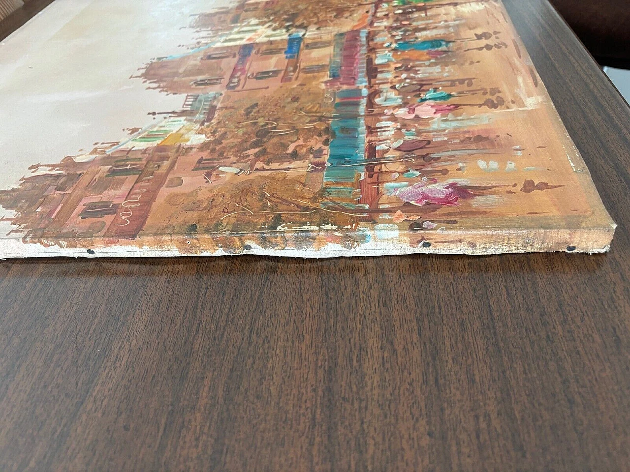 Antonio De Vity, Parisian view, painting on canvas 5