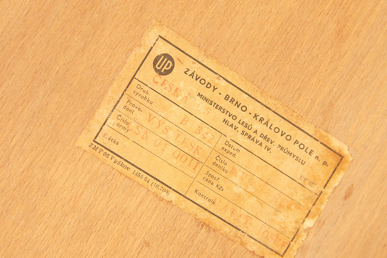 Sofa bed by Jindrich Halabala for UP Závody 1950s 19