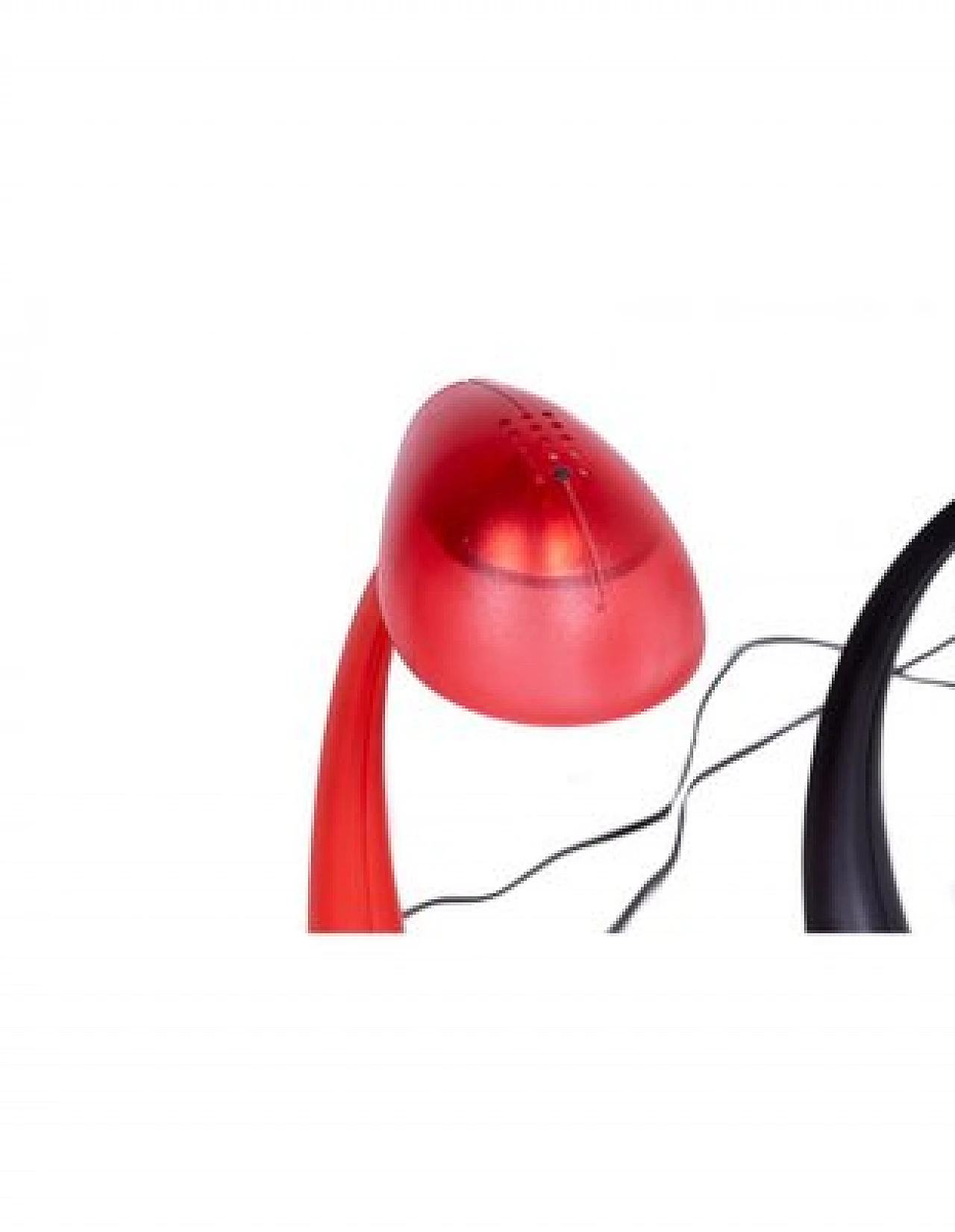 Coppia di lampade da tavolo Virgola di Veneta Lumi, anni '70 3