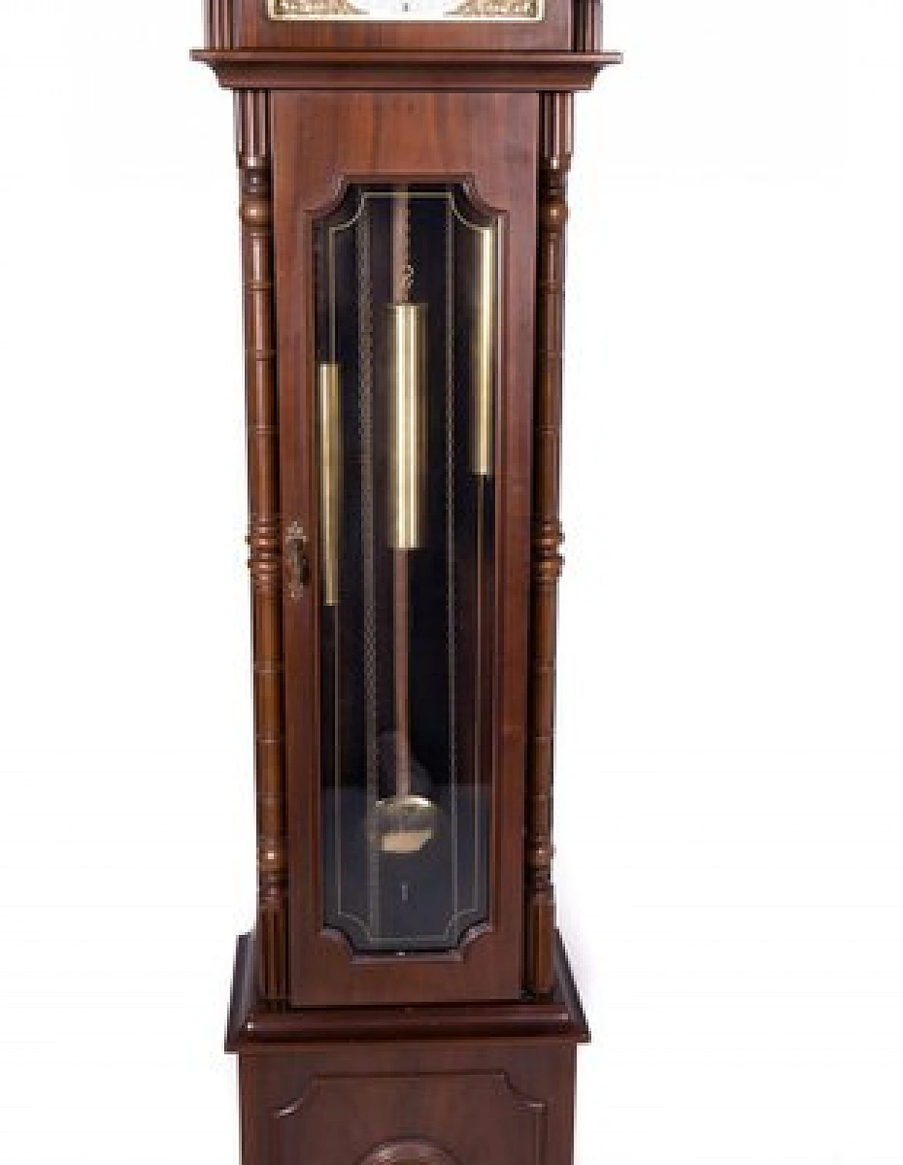 Il tempo vola, orologio a colonna in legno, metà '900 4