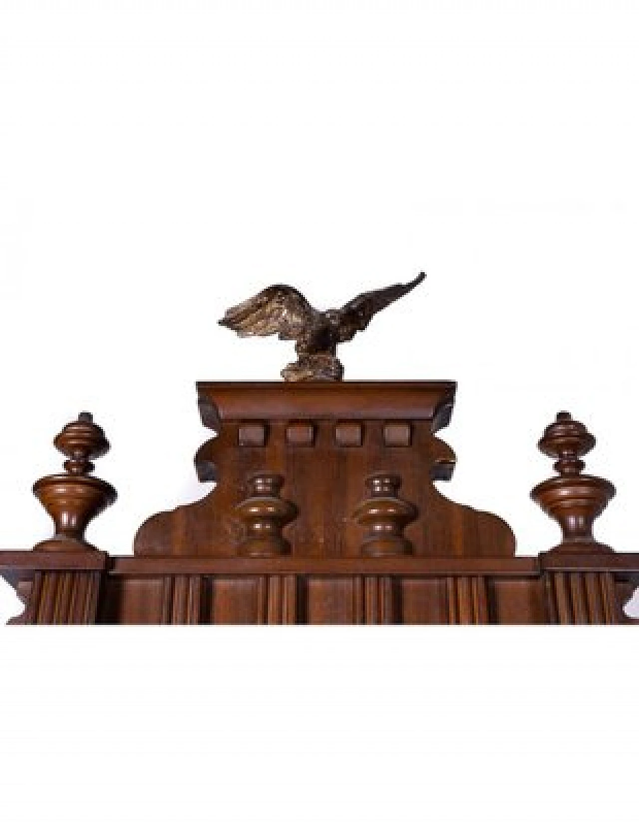 Il tempo vola, orologio a colonna in legno, metà '900 5