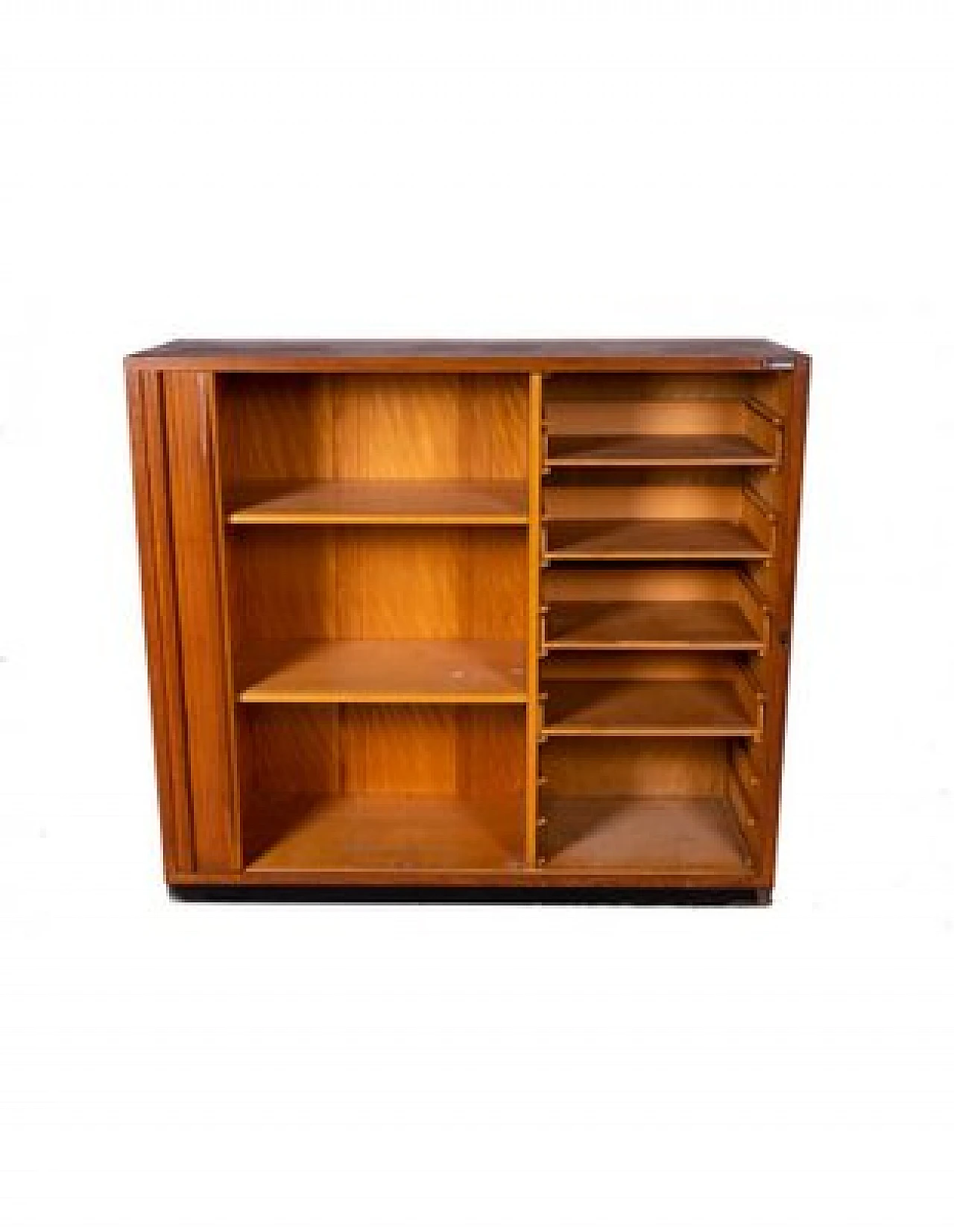 Mobiletto in legno chiaro, anni '70 3