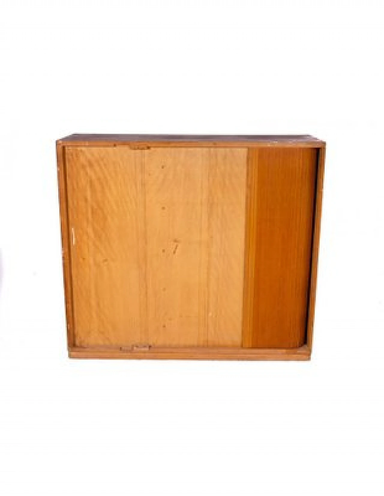 Mobiletto in legno chiaro, anni '70 16