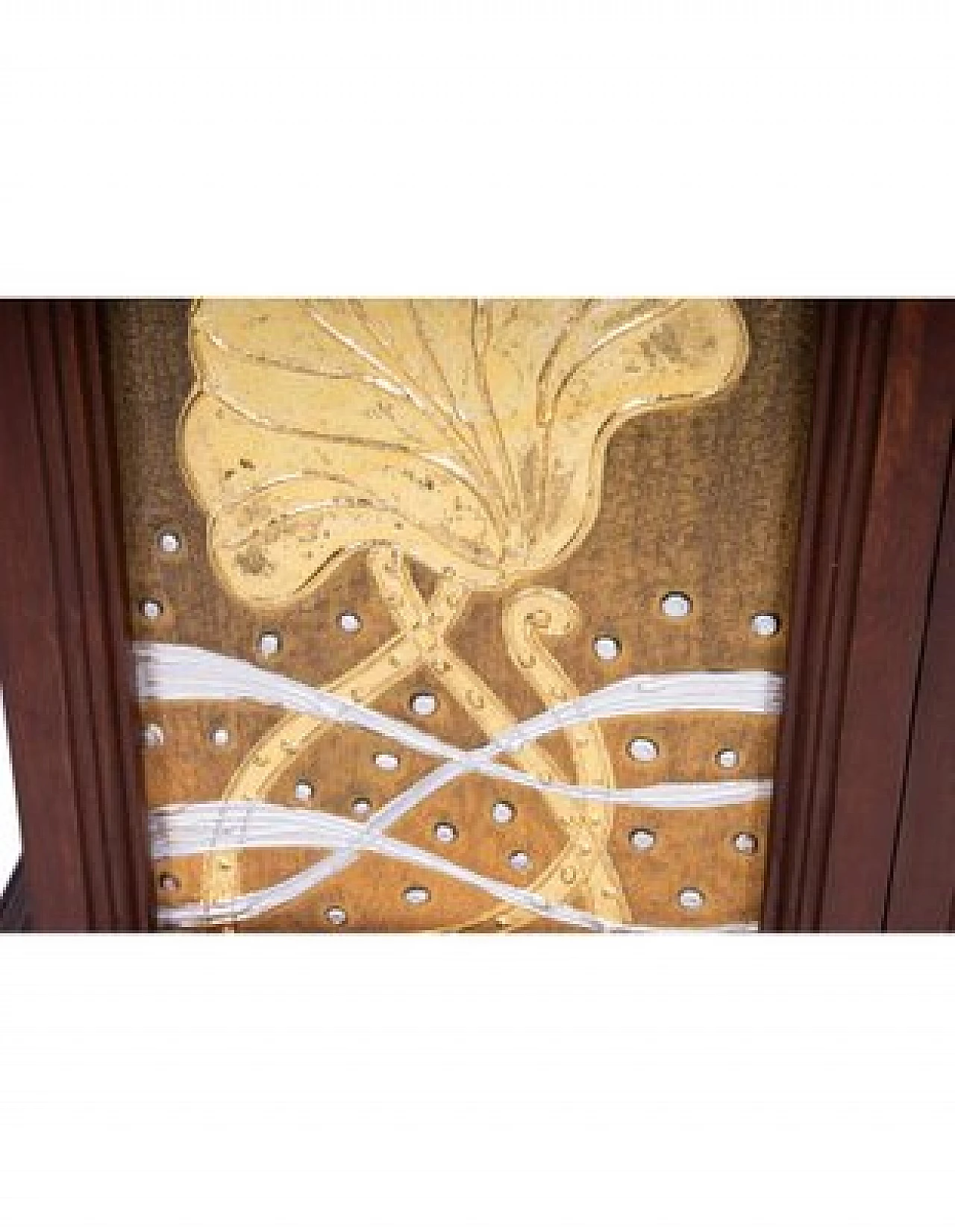 Mobiletto a due ante con ripiani interni in legno di acacia, metà '900 6