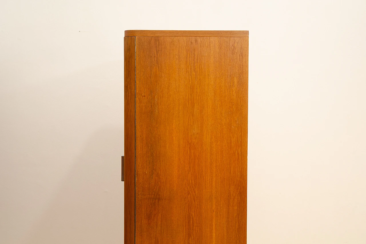 Bauhaus oak three-door wardrobe by Vichr & Spol, 1930s 15