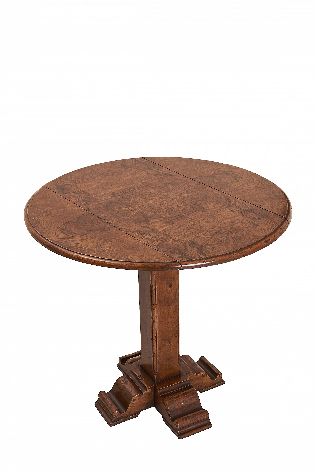 Tavolo in radica di noce con alette, anni '90 1