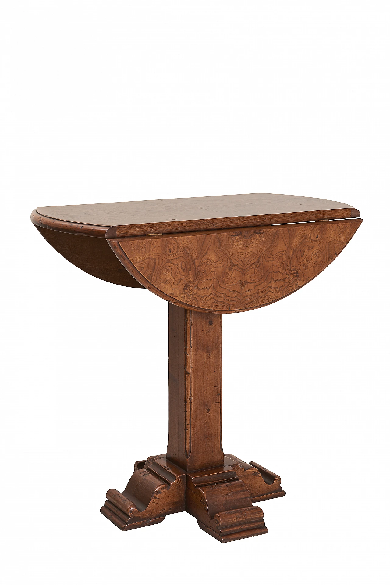 Tavolo in radica di noce con alette, anni '90 3