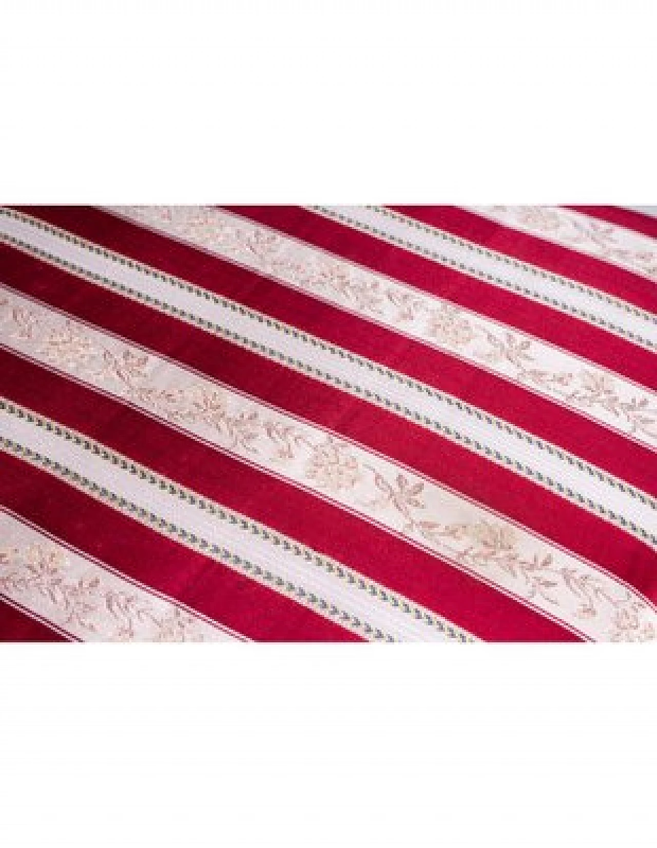 Sedia e sgabello stile Vittoriano in legno ebanizzato e tessuto 2