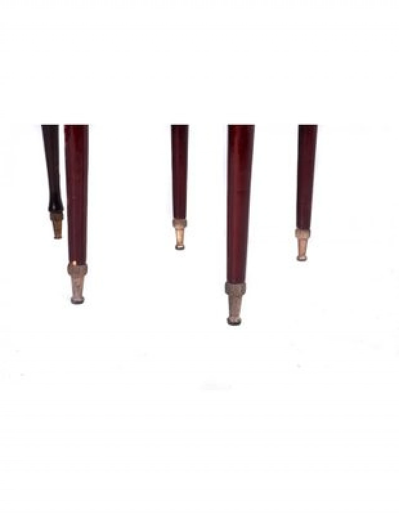 Sedia e sgabello stile Vittoriano in legno ebanizzato e tessuto 9