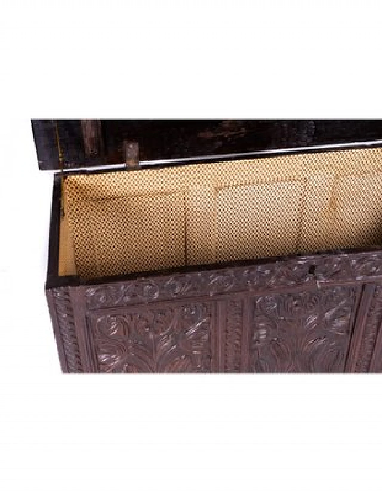 Cassapanca stile Rinascimentale in noce, anni '20 6