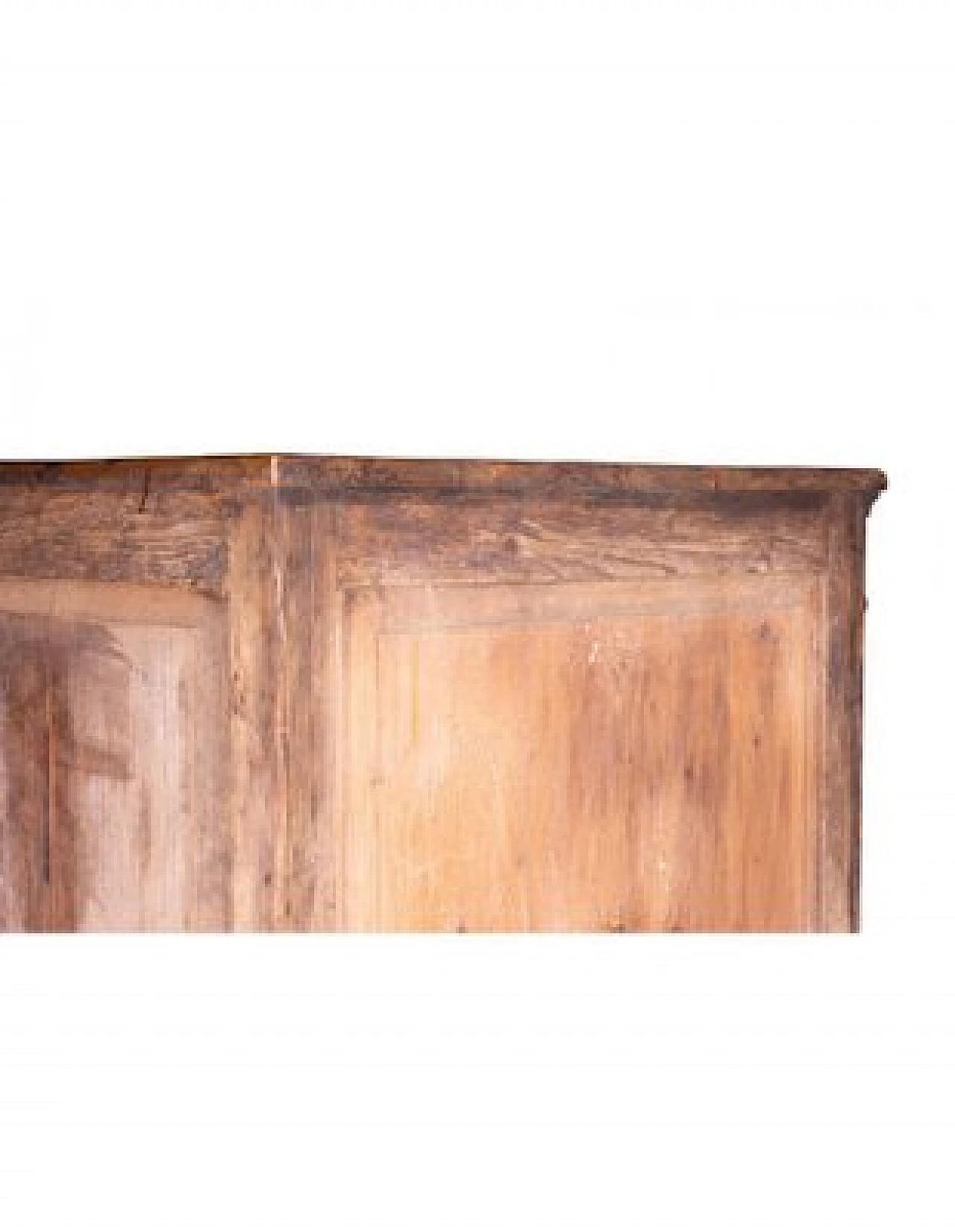 Angoliera in legno massello tinto noce con ante in vetro 11