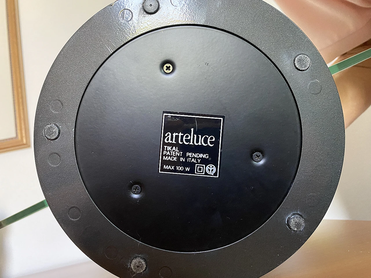 Tikal 1555 table lamp by P. G. Ramella for Arteluce, 1980s 3