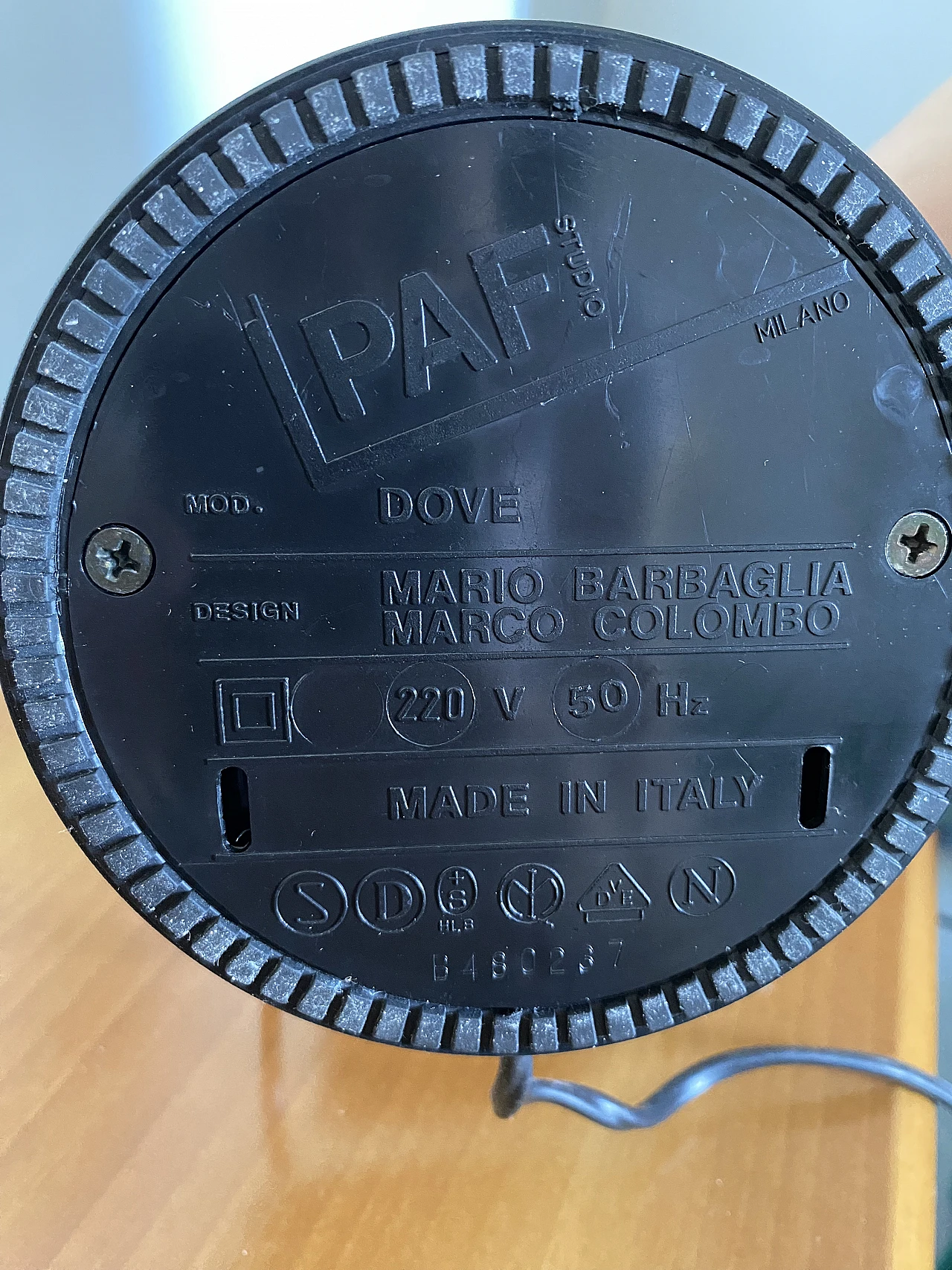 Dove lamp by M. Barbaglia and M. Colombo for PAF Studio, 1980s 3