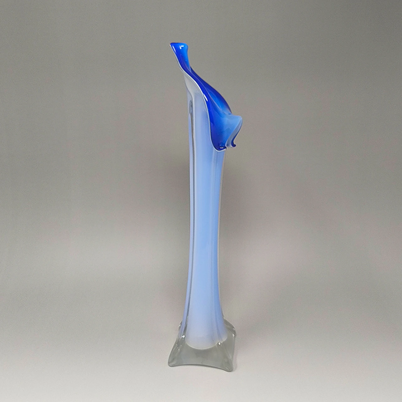 Murano glass calla lily Jack-in-the-Pulpit vase, 1960s 5
