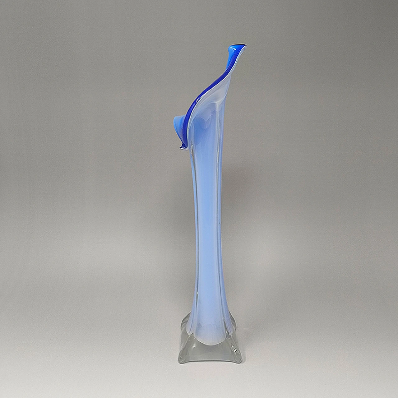 Murano glass calla lily Jack-in-the-Pulpit vase, 1960s 6