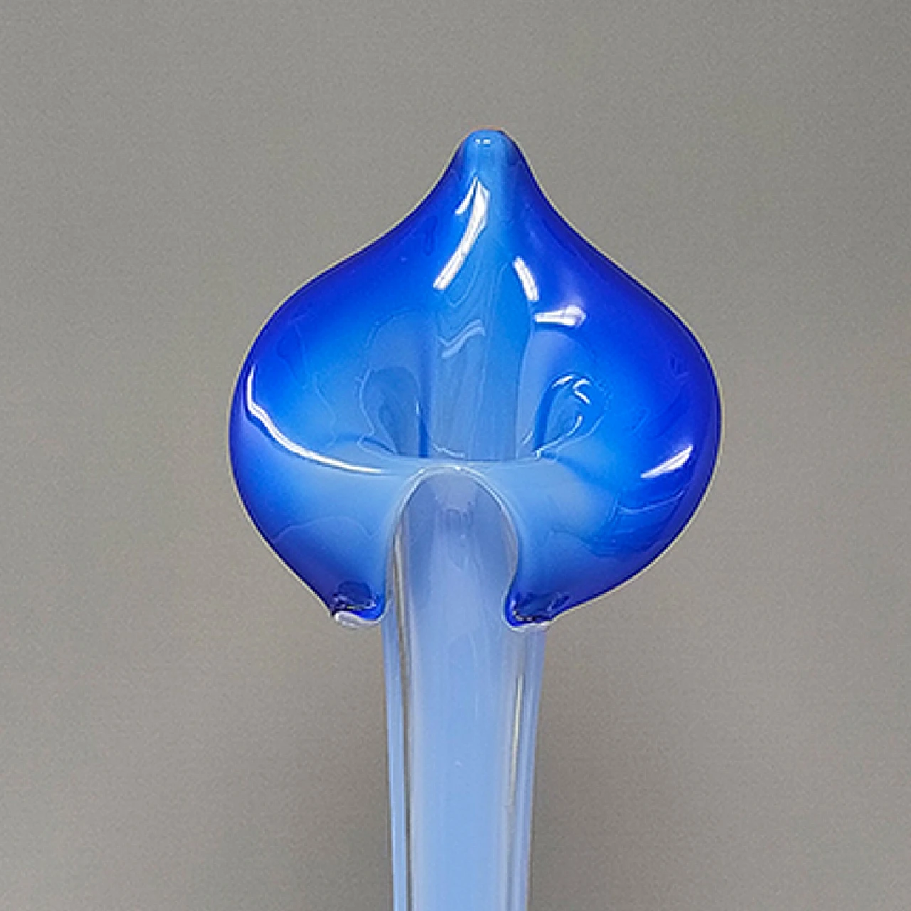 Murano glass calla lily Jack-in-the-Pulpit vase, 1960s 7