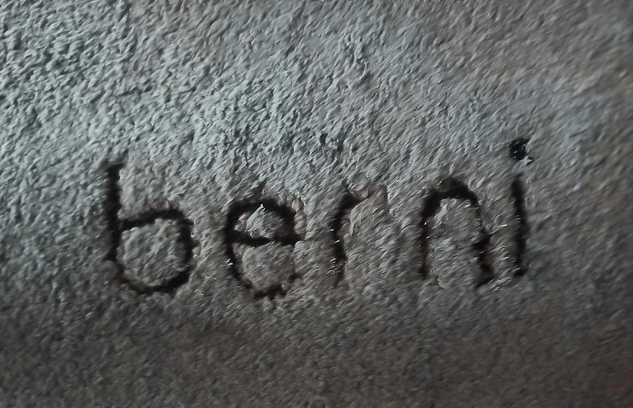 Grande TAPPETO "Pianeti nel Blu" di BERNI, anni '80 14