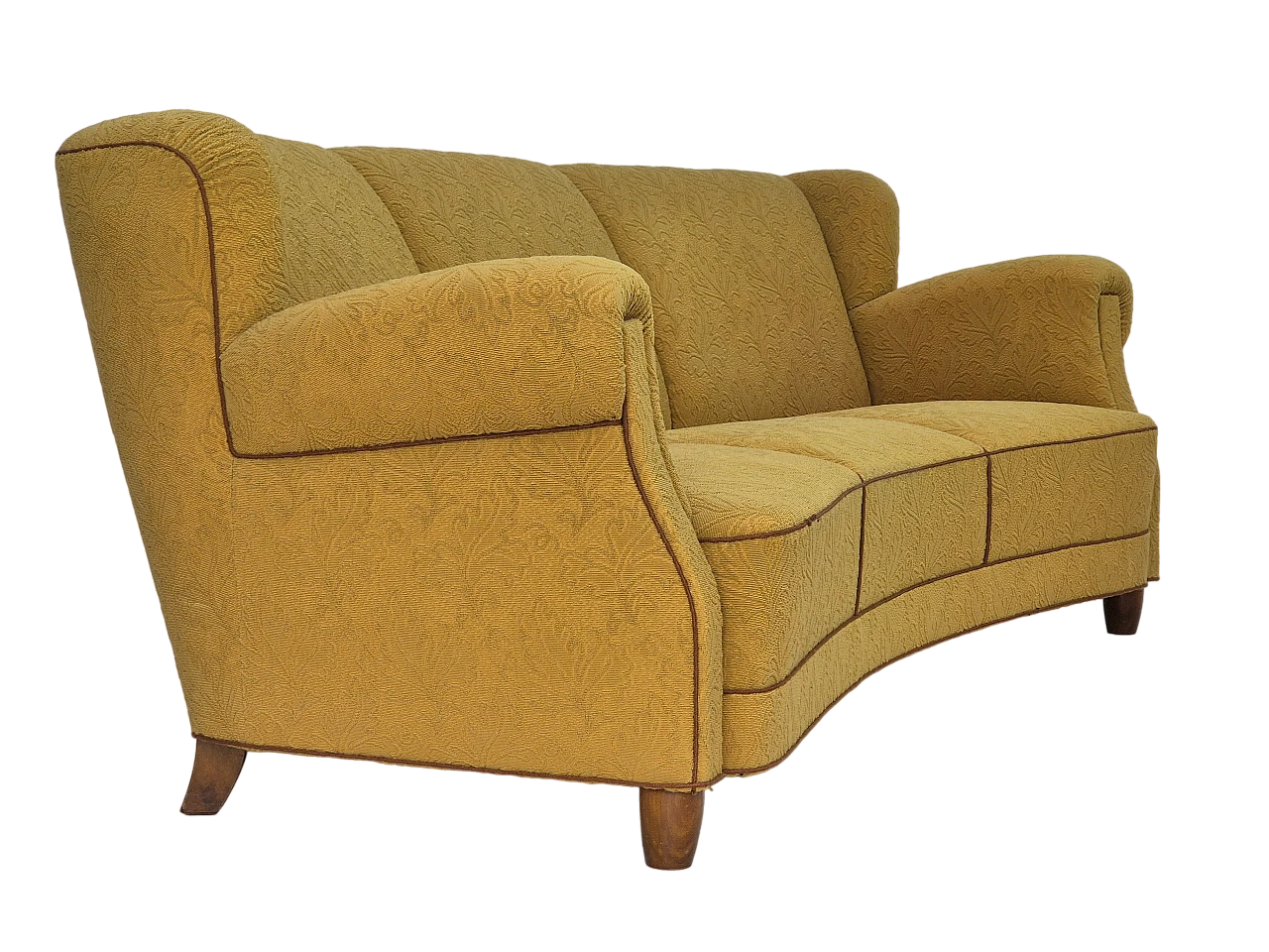 Danish three-seater Banana sofa by Edmund Jørgensen, 1960s 22