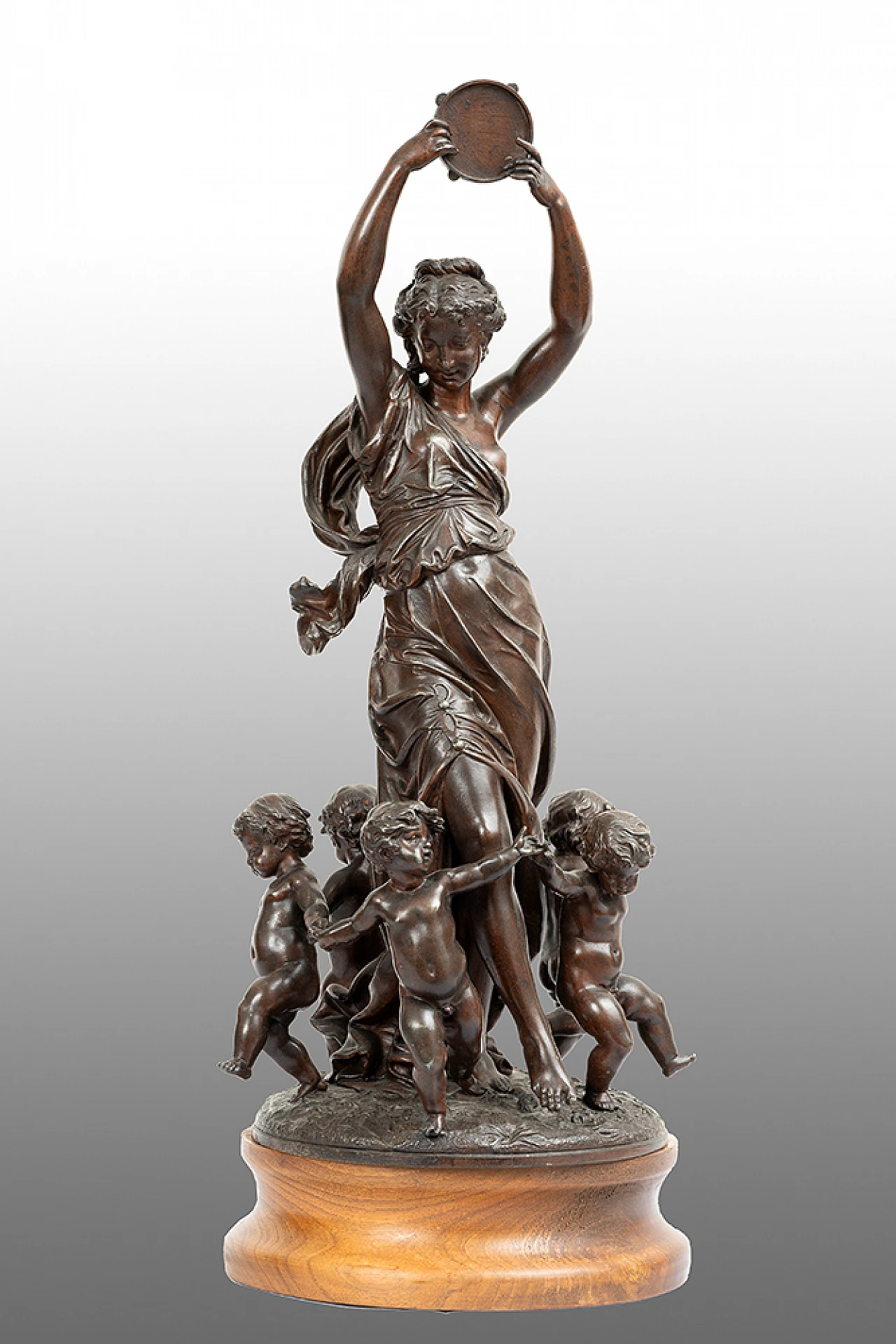 Antimony sculpture Napoleon III depicting dancing, mid-19th century 1