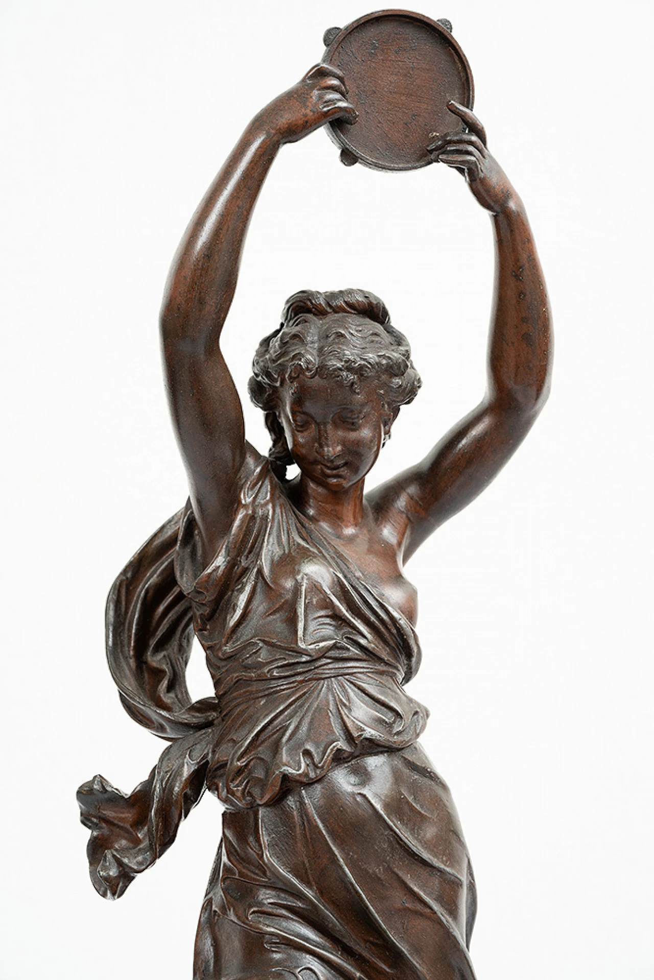 Antimony sculpture Napoleon III depicting dancing, mid-19th century 2