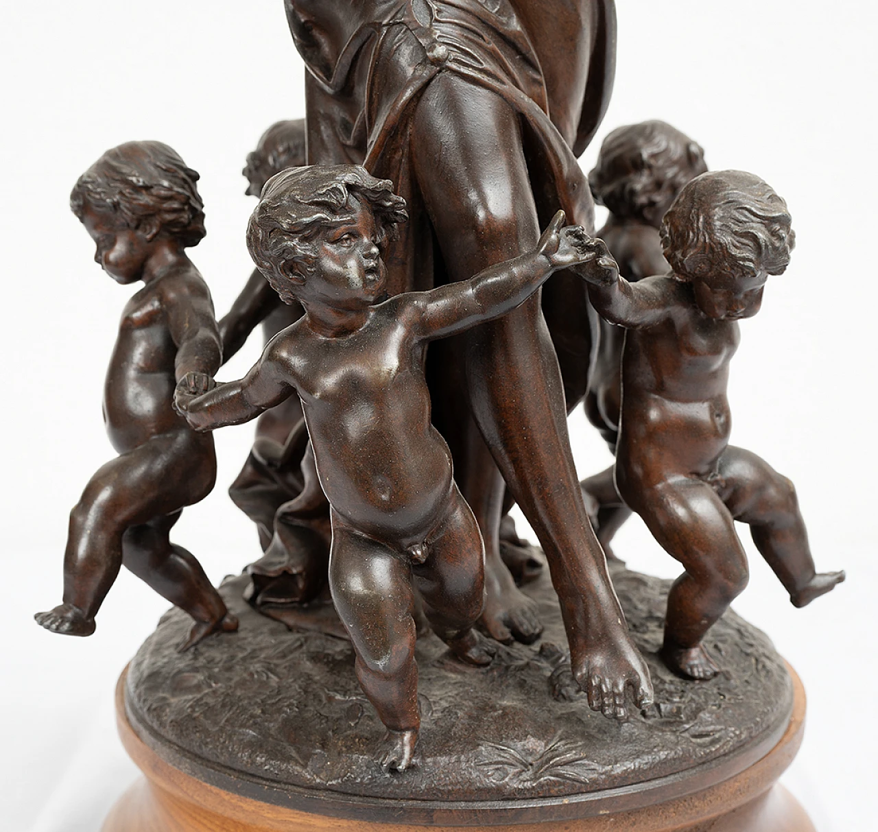 Antimony sculpture Napoleon III depicting dancing, mid-19th century 3