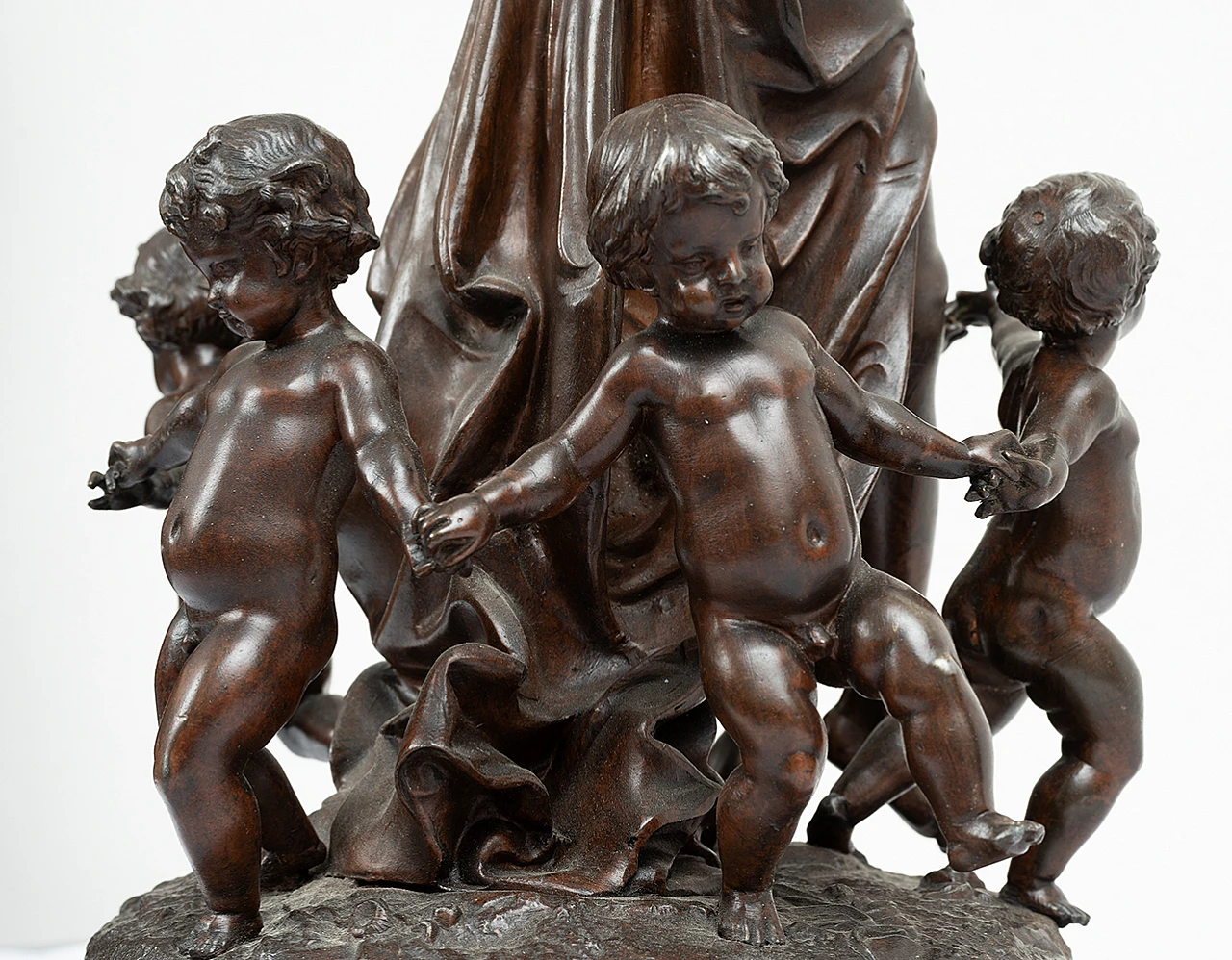 Antimony sculpture Napoleon III depicting dancing, mid-19th century 6