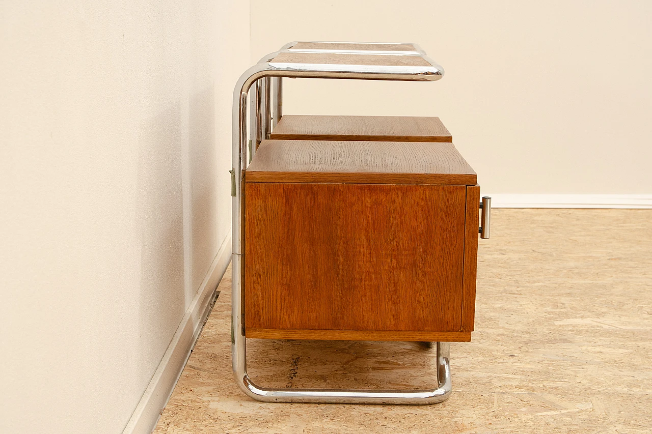 Pair of Bauhaus style bedside tables by Vichr & Spol for Kovona, 1950s 8